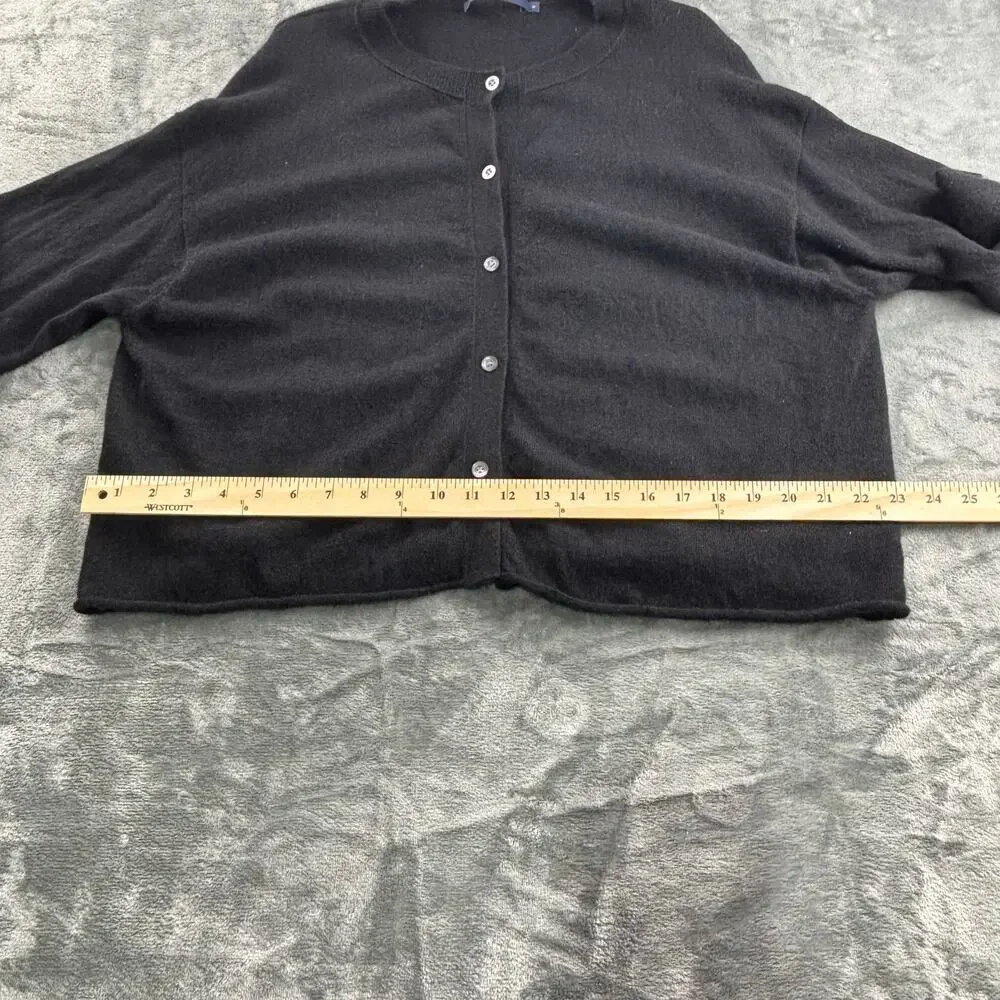 Sofie D’Hoore Sweater Women’s M 100% Cashmere Cardigan Quiet Luxury Soft Black - Picture 10 of 13